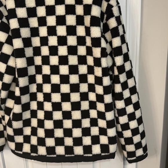 Pendelton Checkerboard White Black Jacket Fleece Size Large - Picture 12 of 14